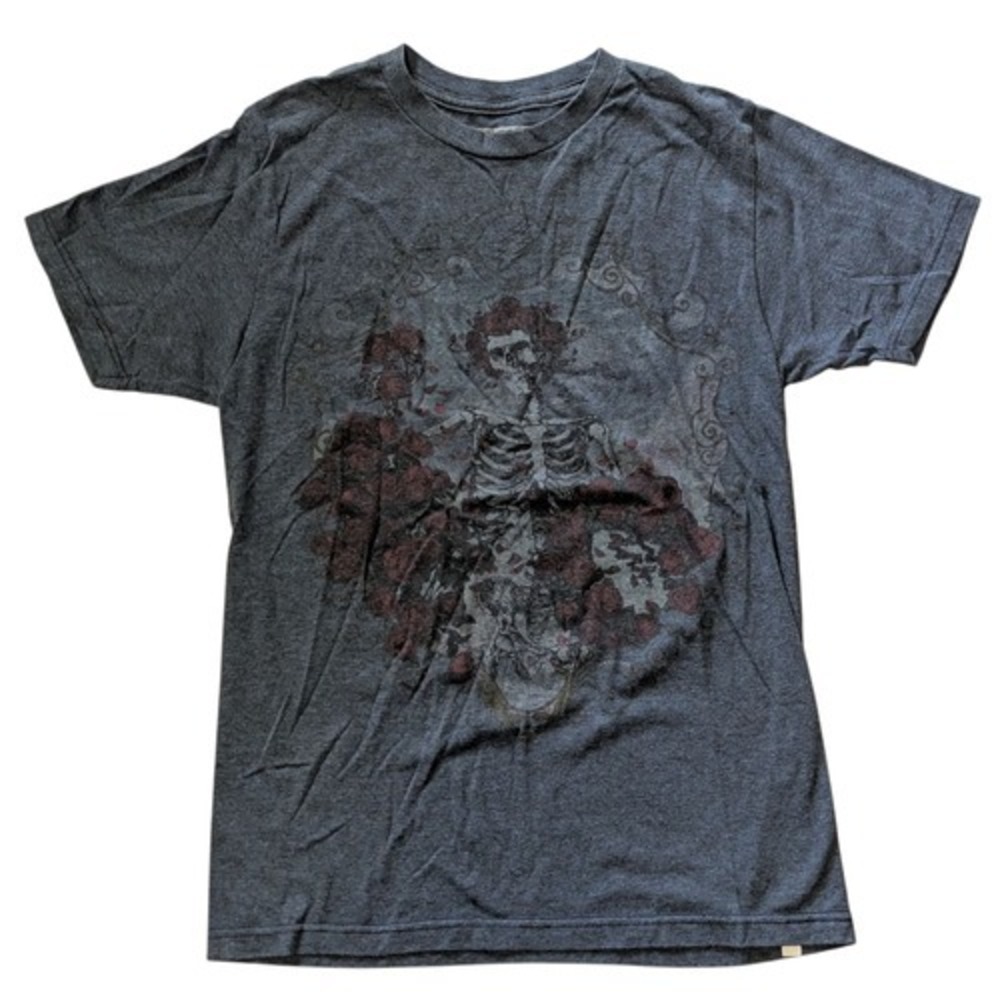 2013 Grateful Dead Bertha Skull Converse One Star GDP Roses T-Shirt Size Small